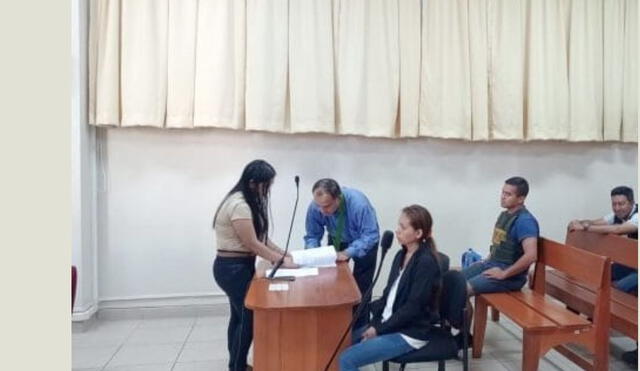 Vanesa Cachique participa de la audiencia programada por el Poder Judicial. Foto: Diario Ahora Loreto