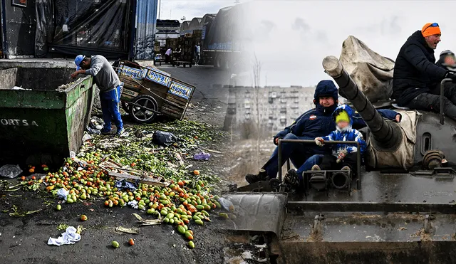Inflación en Argentina y guerra en Ucrania. Foto: composición Jazmin Ceras/AFP