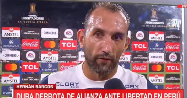 Hernán Barcos declaró tras la dura derrota de Alianza Lima por la Copa Libertadores. Foto: ESPN