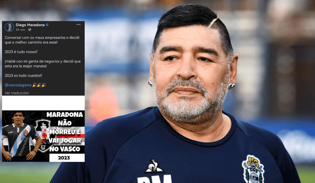 Descubre AQUÍ cuáles fueron los mensajes publicados en el perfil de Diego Maradona. Foto: composición LR/CNN en Español/captura.