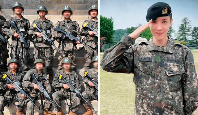 J-Hope de BTS terminó entrenamiento militar y así lo celebró en las redes sociales. Foto: composición LR/The Korea Herald/Instagram @uarmyhope