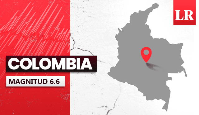 Sismo de 6.6 registrado en Colombia. Foto: composición LR