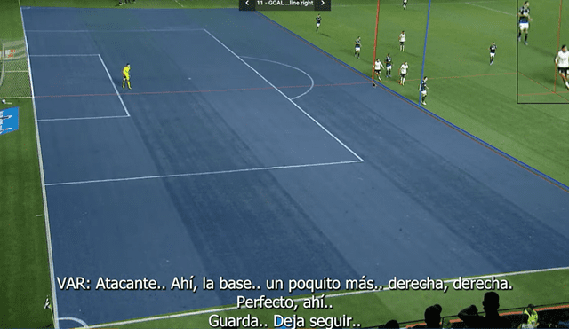 VAR consideró que Valera estaba en posición adelantada. Foto: Conmebol