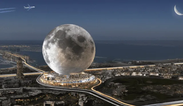 El proyecto MOON consistirá en un lujoso hotel con la apariencia de la Luna. Foto: MOON Project