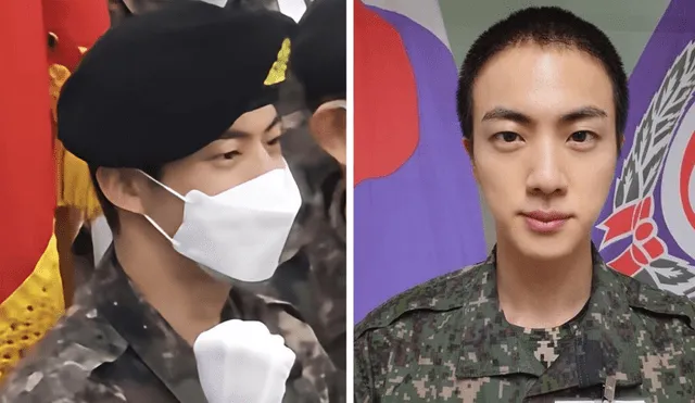 Jin, el integrante mayor de BTS, inició su servicio militar obligatorio el 13 de diciembre del 2022. Foto: composición LR/Naver