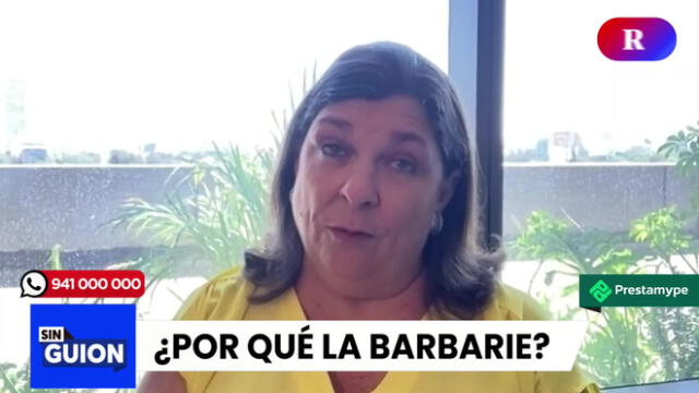 Rosa María Palacios analiza las declaraciones de Alberto Vergara. Foto/Video: LR+