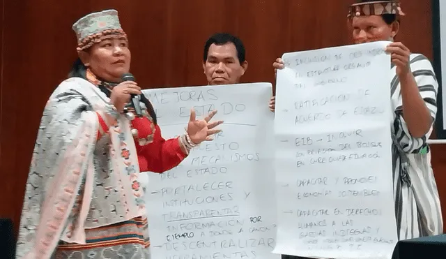 Defensores ambientales y de derechos humanos de los pueblos indígenas amazónicos se reunieron en Pucallpa y en Lima. Foto: Aidesep