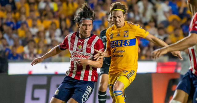 Tigres vs. Chivas se enfrentaron en el estadio Universitario por el título de la Liga MX. Foto: EFE