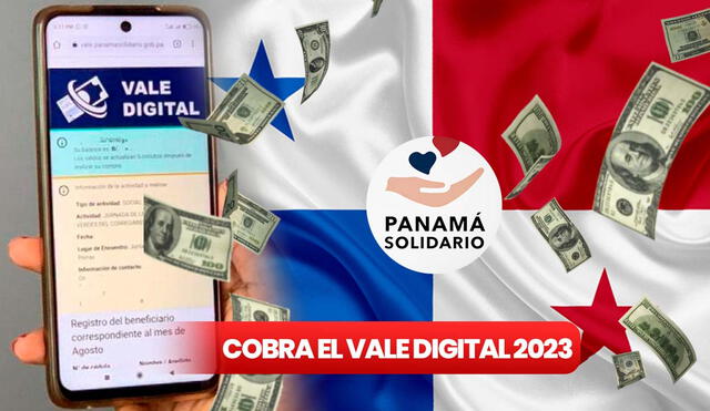 El Vale Digital tuvo una extensión este 2023 para que los panameños reciban el apoyo económico. Foto: composición LR/Pinterest/Panamá Solidario