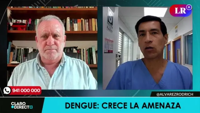 Augusto Álvarez Rodrich conversó con el experto en salud pública sobre el dengue. Foto/Video: LR+