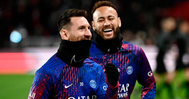 Messi y Neymar juegan juntos en el PSG desde mediados del 2021. Foto: AFP
