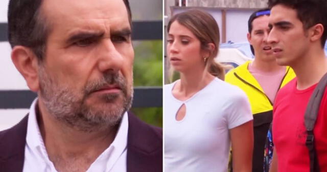 Diego Montalbán al fin se enteró de la verdad y explotó contra Alessia y Jimmy en "Al fondo hay sitio". Foto: composición LR/América TV