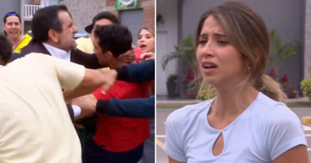Diego Montalbán explotó contra Jimmy Gonzales y Alessia quedó devastada con toda la escena en "Al fondo hay sitio". Foto: composición LR/América TV