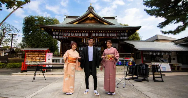 Toda la familia Succar viajó a Tokio. Grabaron con La Orquesta de la Luz y con maestros de instrumentos tradicionales de Japón. Foto: Archivo Tonny Succar