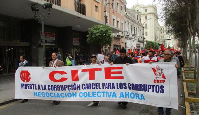 Trabajadores protestarán el 30 de mayo ante el MEF. Foto: Perú Sindical