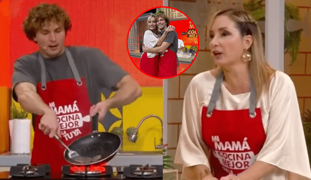 Marisol Aguirre reaparece en la TV para cocinar junto con su hijo. Foto: composición LR/América TV | Video: América TV