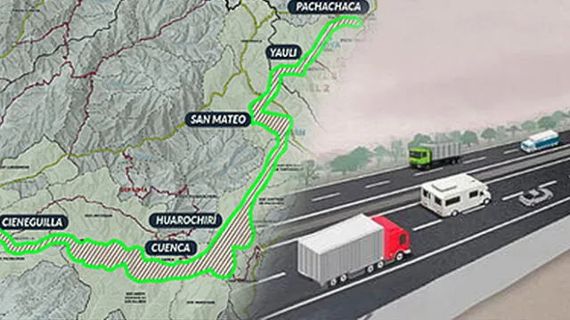 Nueva Carretera Central busca mejorar transportes entre Lima y Huancayo. Foto: composición LR/MTC