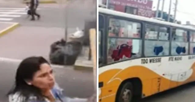 En el momento del ataque el bus se encontraba sin pasajeros. Foto: Panamericana| Video: Panamericana