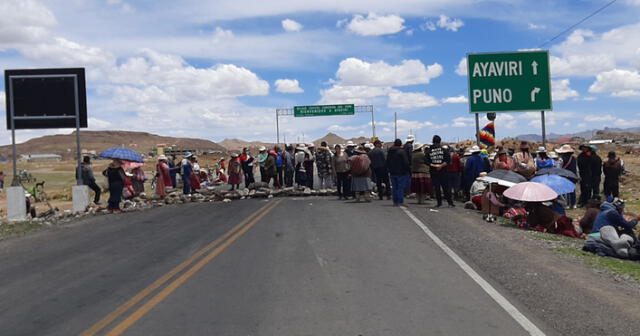 Ministerio del Interior reportó vías bloqueadas paro de 24 horas en Puno. Foto: Radio Pachamama