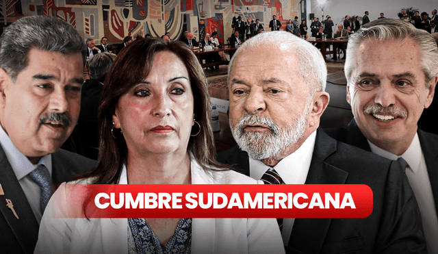 La Cumbre Sudamericana, liderada por Luiz Inácio Lula da Silva, no contará con la presencia de Dina Boluarte. Foto: composición Jazmin Ceras/AFP/EFE - Video: @5noticiasuy / Twitter