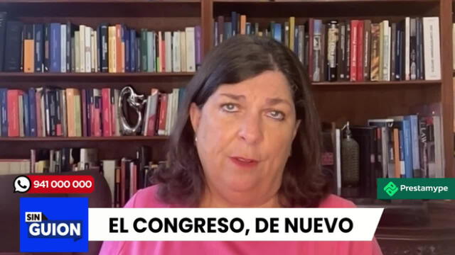 Rosa María Palacios arremete contra los "mochasueldos". Foto/Video: LR+