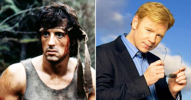David Caruso apareció en "Rambo" cuando apenas tenía 26 años. Foto: composición LR/Orion Pictures/ CBS