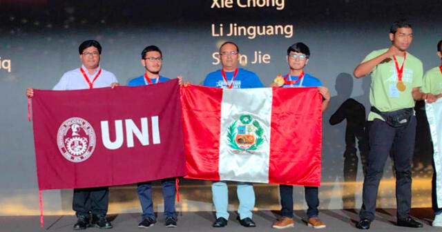 El equipo de la UNI logró el second prize en la competencia de Huawei. Foto: Facebook/UNI