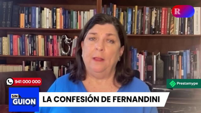 Rosa María Palacios contextualiza el caso en el que está involucrado Mauricio Fernandini. Foto/Video: LR+