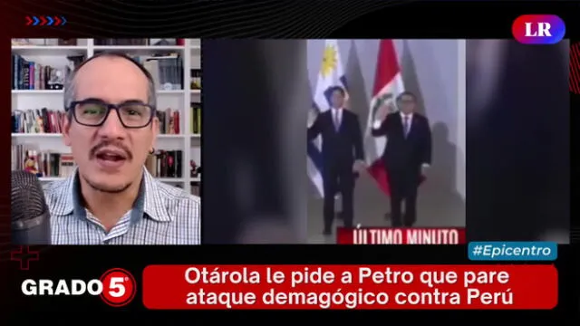 David Gómez Fernandini se refirió a la presencia de Otárola en la cumbre de Brasil. Foto y Video: "Grado 5"/LR+