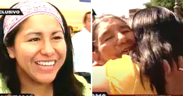 Nathalie Bellerose llegó a Perú para reencontrarse con su familia biológica en Apurímac. Foto: composición LR/Panamericana TV