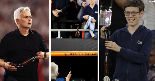 José Mourinho ganó la Conference League con la Roma en la temporada pasada. Foto: composición GLR/AFP