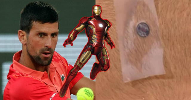 Novak Djokovic ha sorprendido con el chip que usa en el pecho. Foto: EFE