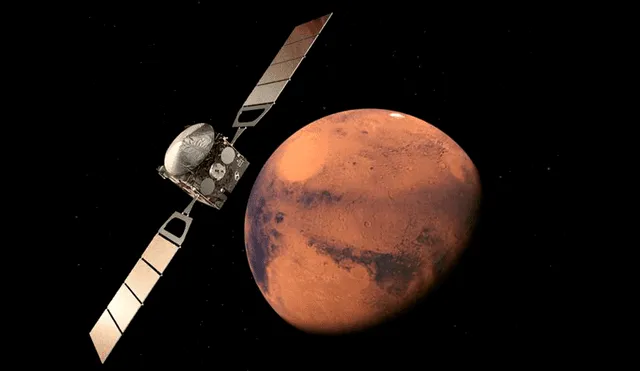 El satélite Mars Expressa de la ESA enviará imágenes en vivo de Marte a la Tierra. Foto: ESA