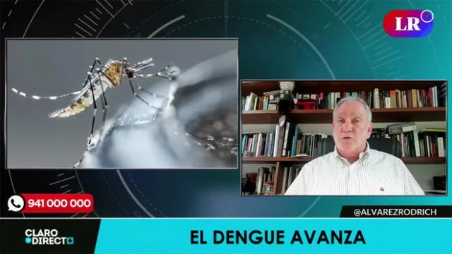 Augusto Álvarez Rodrich critica al Gobierno por su inacción ante el avance del dengue. Foto/Video: LR+
