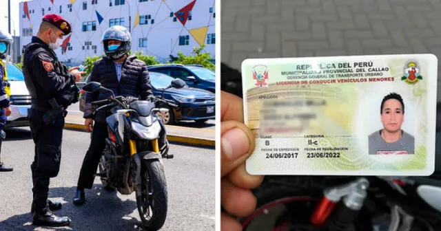 Evita ser intervenido y revisa si tu licencia de moto está registrada en el SNC. Foto: composición LR/San Borja/difusión