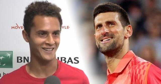 Juan Pablo Varillas enfrentará a Novak Djokovic este domingo 4 de junio en el Roland Garros. Foto: composición GLR