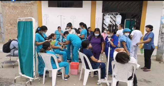 Personal de salud se perjudicó con fumigación.  Foto: Cortesía