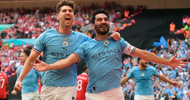 Gundogan anotó un doblete y le dio la FA Cup a Manchester City. Foto: EFE