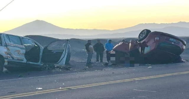 Al parecer, la neblina les obstaculizó la visión de los conductores. Foto: Informados Arequipa