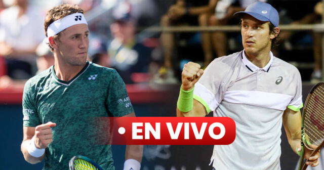 Nicolás Jarry (35 ATP) y Casper Ruud (4 ATP) se enfrentarán por los cuartos de final de Roland Garros 2023. Foto: Composición-LR/ATP Tour/ATP Tour