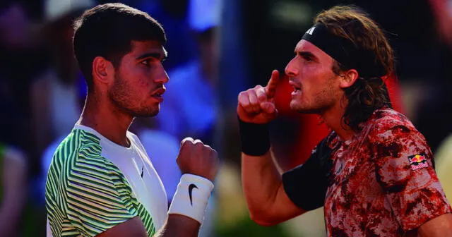 Carlos Alcaraz vs. Stefanos Tsitsipas: solo uno pasará a las semifinales de Roland Garros 2023. Foto: composición LR/AFP