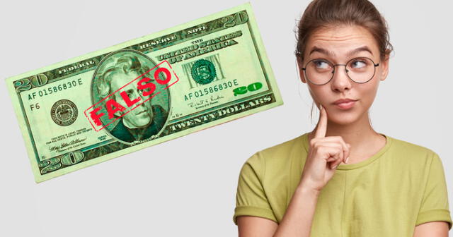 AQUÍ, te brindamos consejos sobre cómo identificar un billete de 20 dólares falso. Foto: composición LR/ Freepik