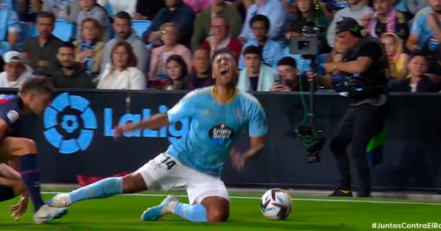 Renato Tapia entró en el segundo tiempo del Celta vs. Barcelona. Foto: captura de ESPN | Video: ESPN