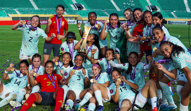 Fátima Servín, capitana de México fue la autora del gol del triunfo. Foto: Twitter/@MiSelecciónFem