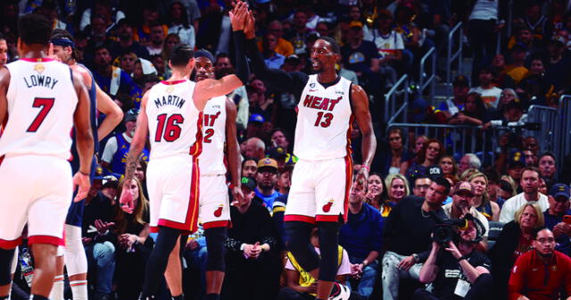 Miami Heat derrotó a los Nuggets y buscará la remontada en las finales de NBA. Foto: AFP