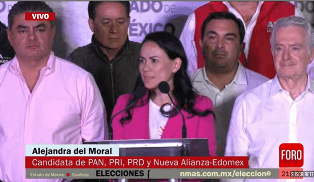 Alejandra del Moral saludó el triunfo de Delfina Gómez como la nueva gobernadora del Estado de México. Foto: captura Foro | Video: Radio Fórmula