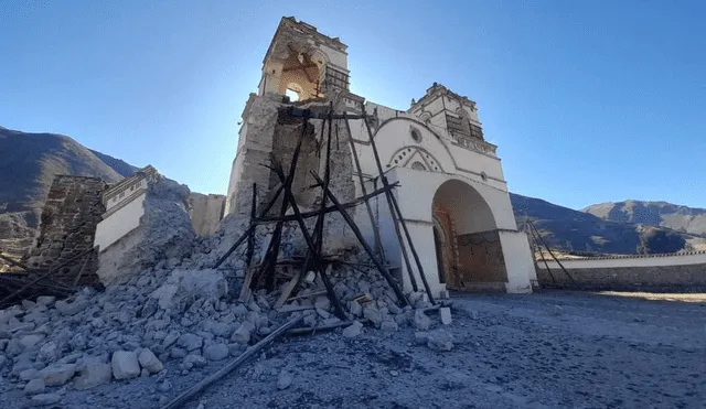 Sismos afectaron iglesias en el valle del Colca. Foto: Jhon Vizcarra