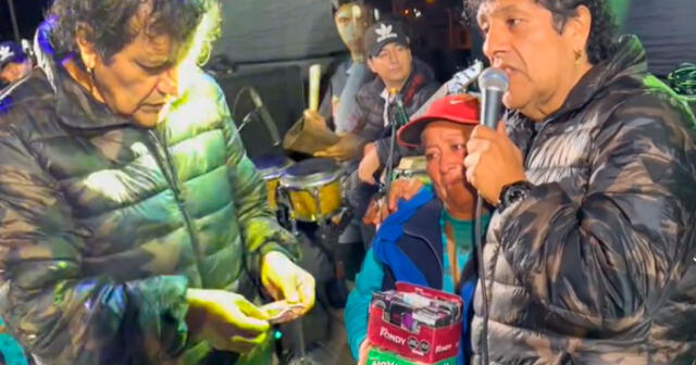 Toño Centella se mostró solidario con vendedora de chicle, cigarrillo y caramelo. Foto: captura/TikTok