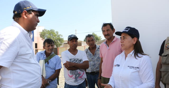 Ministra de Salud, Rosa Gutiérrez, arribó a la región de Piura ante la emergencia del dengue. Foto: Minsa