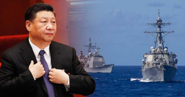 Tensión entre China y Estados Unidos. Ambas potencias viven una compleja relación tras acercamiento de sus buques en el mar de Taiwán. Foto: composición LR/Andy Wong/John Harris/Zumawire